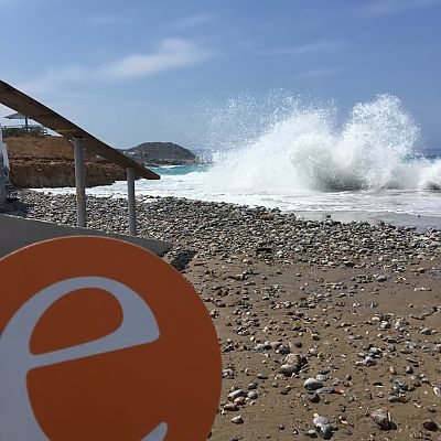 Mai 2015, Kreta: Unser "e" hat mit Kerstin griechische Sonne auf Kreta getankt.