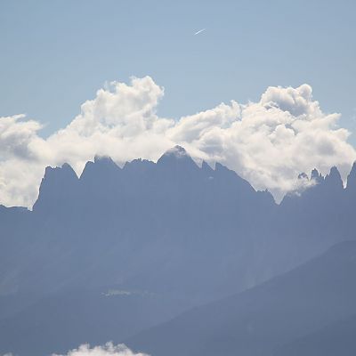 Traumhafter Dolomiten-Blick.