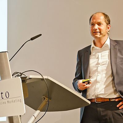 Juni 2012: Johannes (Criteo) beim exito GetTogether in Nürnberg.