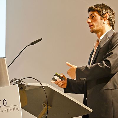 Juni 2012: Tobias (intelliAd) beim exito GetTogether in Nürnberg.