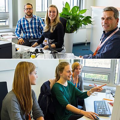 Oktober 2014: Spannender und interaktiver Workshop-Tag mit dem Tanja-Duo, Alexander und Christian von unserem Kunden Reich Online Services.