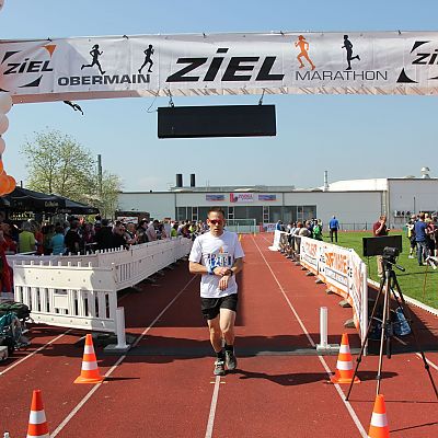 April 2017: Gipfelstürmer Stefan landet auf dem 15. Platz beim Obermain-Marathon in Bad Staffelstein.