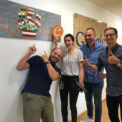 August 2017: Gemeinsames Meeting mit unserem Kunden mömax sowie mit unserem Partner Google Österreich im Wiener Google-Office.