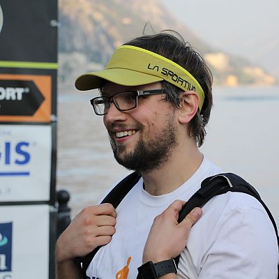 Oktober 2017: Trail-Rookie Peter beim Limone Extreme Skyrace 2017 am Gardasee.