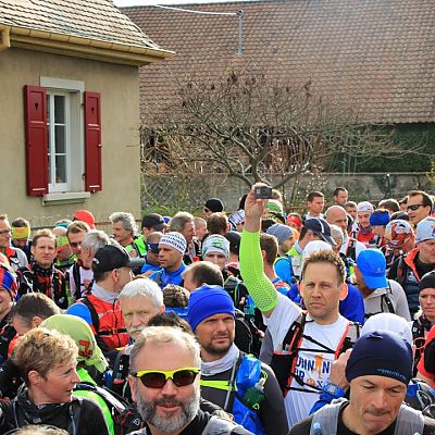 März 2017: Auftakt in die Trailrunning-Saison 2017 beim Trail du Petit Ballon im Elsass. Ins Rennen gingen Trail-Meister Stefan auf der 52 km Strecke (2.300 Höhenmeter) und Trail-Rookie Peter auf der 27 km Strecke (900 Höhenmeter).