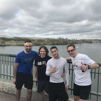 März 2018: Tag 2 für unseren Stefan bei der SXSW in Austin, Texas. Pflicht-Teilnahme beim "SXSW Trail Run" ;-)