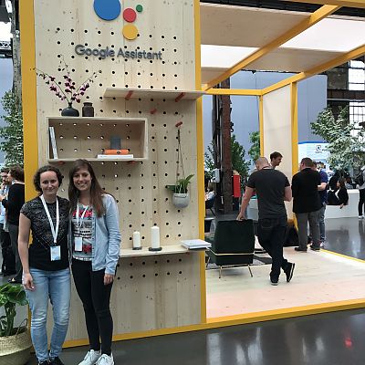 Juni 2018: Nicole und Aneta beim Think with Google Event in Düsseldorf.