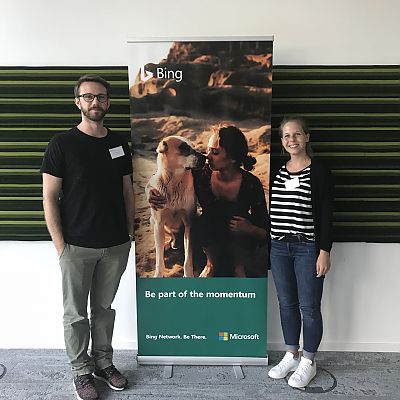 Juni 2018: Unsere Tanja zu Gast beim "bing Day" unseres Partners Microsoft in München.
